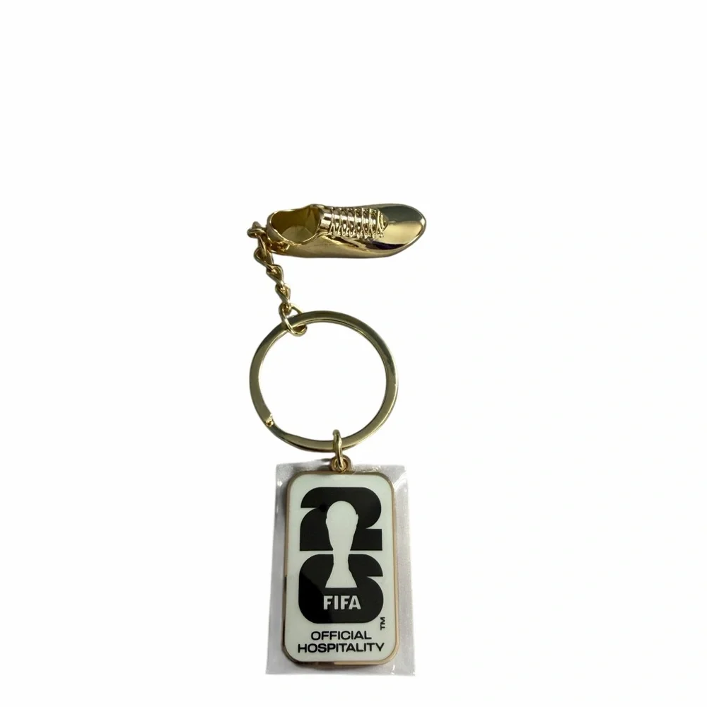 FIFA World Cup 2026 Key Chain with golden soccer cleat. NWT